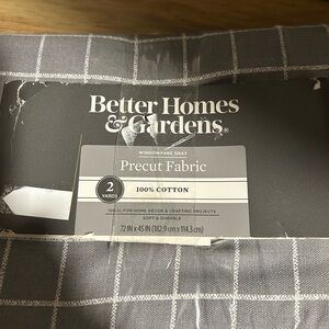 Better Homes And Gardens Gray Windowpane - Precut Fabric 4 yards 72L x 45W